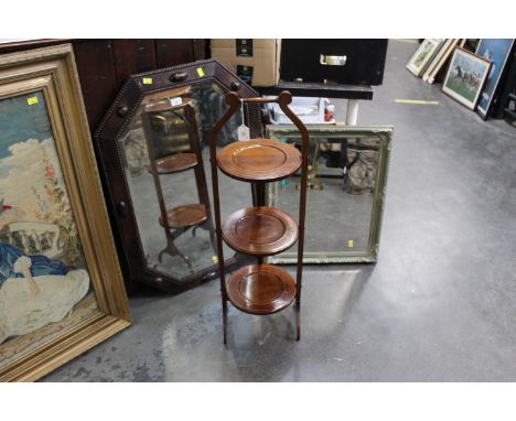 Late 19th/early 20th century mahogany cake stand
