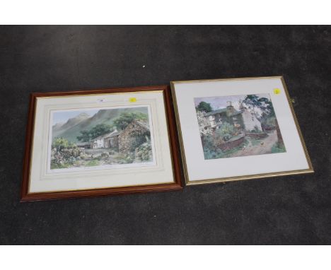 Limited edition Judy Boyes print of Brother Ilkeld Farm, Eskdale, and Heaton Cooper print 