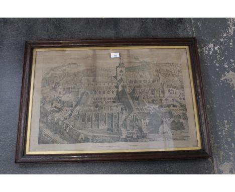 19th century print of Carlisle Cathedral 