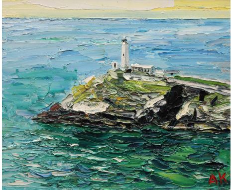 Alan Knight (Bn.1949)Light Housesigned with initials, oil on board, 50cm x 59cm 