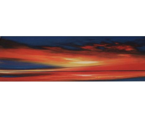 Jonathan Shaw, Eastern Skies II, coloured lithograph,  titled, signed in pencil, limited edition 16/195, 29cm x 77cm