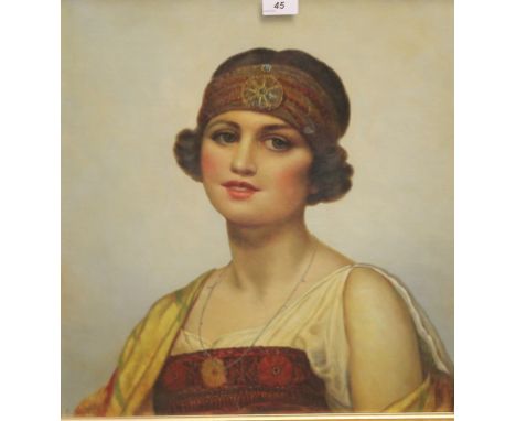 E**Soloman (c.1920)Portrait of a Young Beautysigned, oil on board, 54cm x 49cm