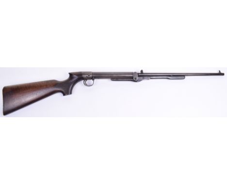 Webley ‘Light’ Lever Cocking .177” Air Rifle No. L795, breech loading tap, adjustable rearsight, chequered pistol grip.  Good