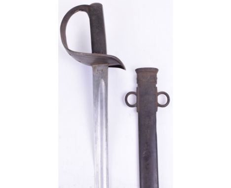 1882 Pattern British Cavalry Troopers Sword of regulation pattern, slightly curved single edge blade by Weyersberg Kirschbaum