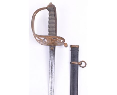 Edward 7th Officers 1827 Pattern Rifle Regiment Piquet Weight Sword with 1892 pattern blade by J&B Pearse & Co, Floral St, Co