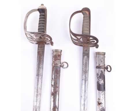 Edward 7th Indian Rifles Officers 1827 Pattern Sword, regulation blade by R B Rodda & Co. Calcutta, regulation hilt and plate