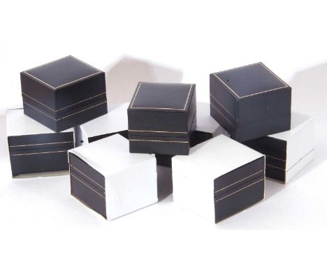 Mixed Lot to include two jeweller's ring sizers, together with nine void jewellery boxes
