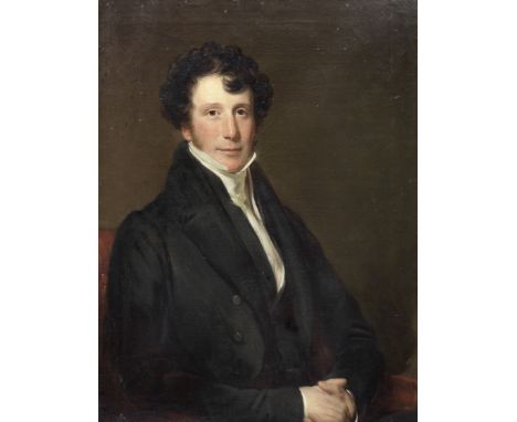 Circle of Thomas Phillips (Dudley 1770-1845 London)Portrait of a gentleman, said to be the Reverend Robert Harkness (1798-183
