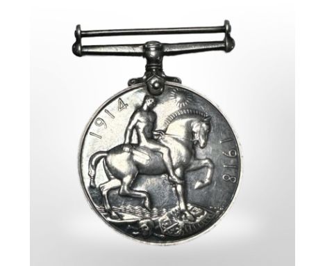A First World War British War Medal, named to 8345 S. M. 1, T. W. Hallchurch, RAF. 
