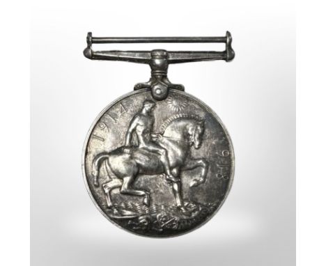 A First World War British War Medal, named to 2038 PTE. W. H. Coleman, Durham Light Infantry, died 21st September 1917, aged 