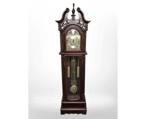 A Windsor 31 day longcase clock, height 209 cm
