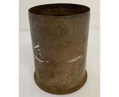 A WWII Bastogne relic German 10.5cm LF.H Light Field Howitzer shell case. Reputedly purchased from a French Flea market. Appr