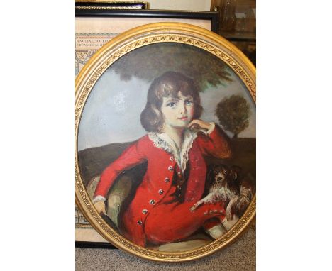 A GILT FRAMED OVAL OIL ON BOARD PORTRAIT STUDY OF SUDAMORE LEE - INFORMATION VERSE 