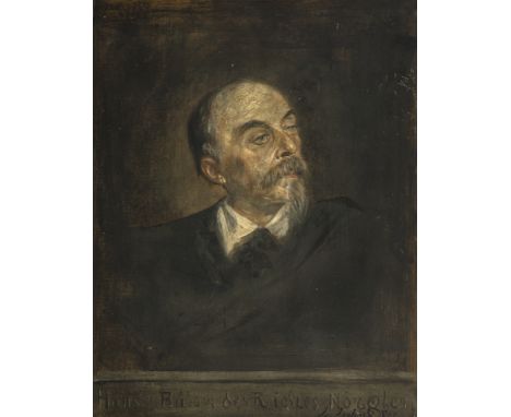 Lenbach, Franz vonSchrobenhausen 1836 - München 190473 x 57 cmERRATUM: die Maltechnik ist Mischtechnik/Karton.&nbsp;Portrait 
