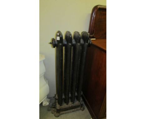 A vintage cast iron radiator.