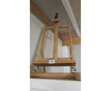 An artist's easel.