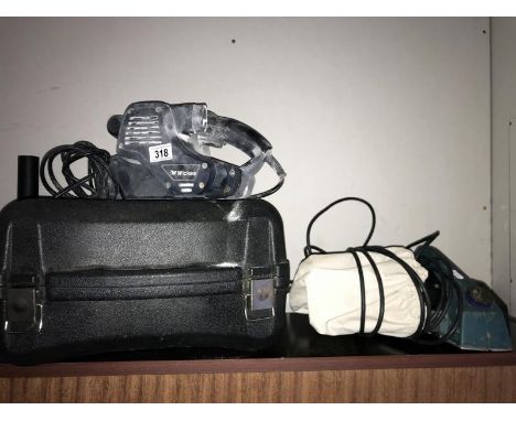 A Wickes belt sander &amp; Black &amp; Decker planer 