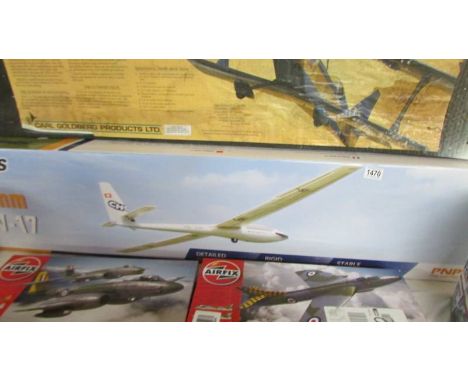 A boxed F M S 2500mm ASW-17 model aircraft R/C kit, unchecked for completeness.