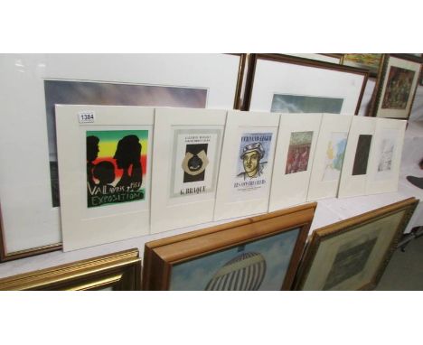 Collection of 7 x prints,&nbsp;Pablo Picasso&nbsp;lithograph Vallauris 1953 (Mourlot), Georges Braque lithograph Galerie Maeg