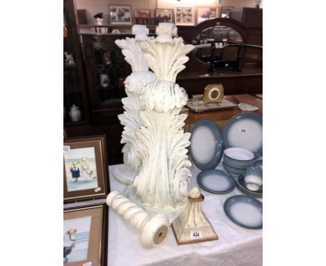 2 large resin ormalu style shelf/wall brackets (68cm long x 36cm top x 19cm) *Collect Only*