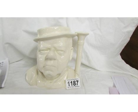 A vintage white Toby jug from the North American heritage, a limited edition of w. C. Fields by J Fryer Ltd., England for E. 