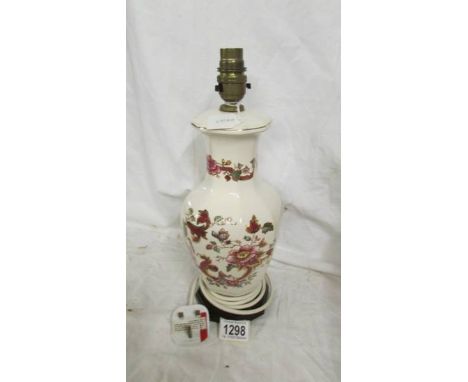 A Mason's table lamp base.