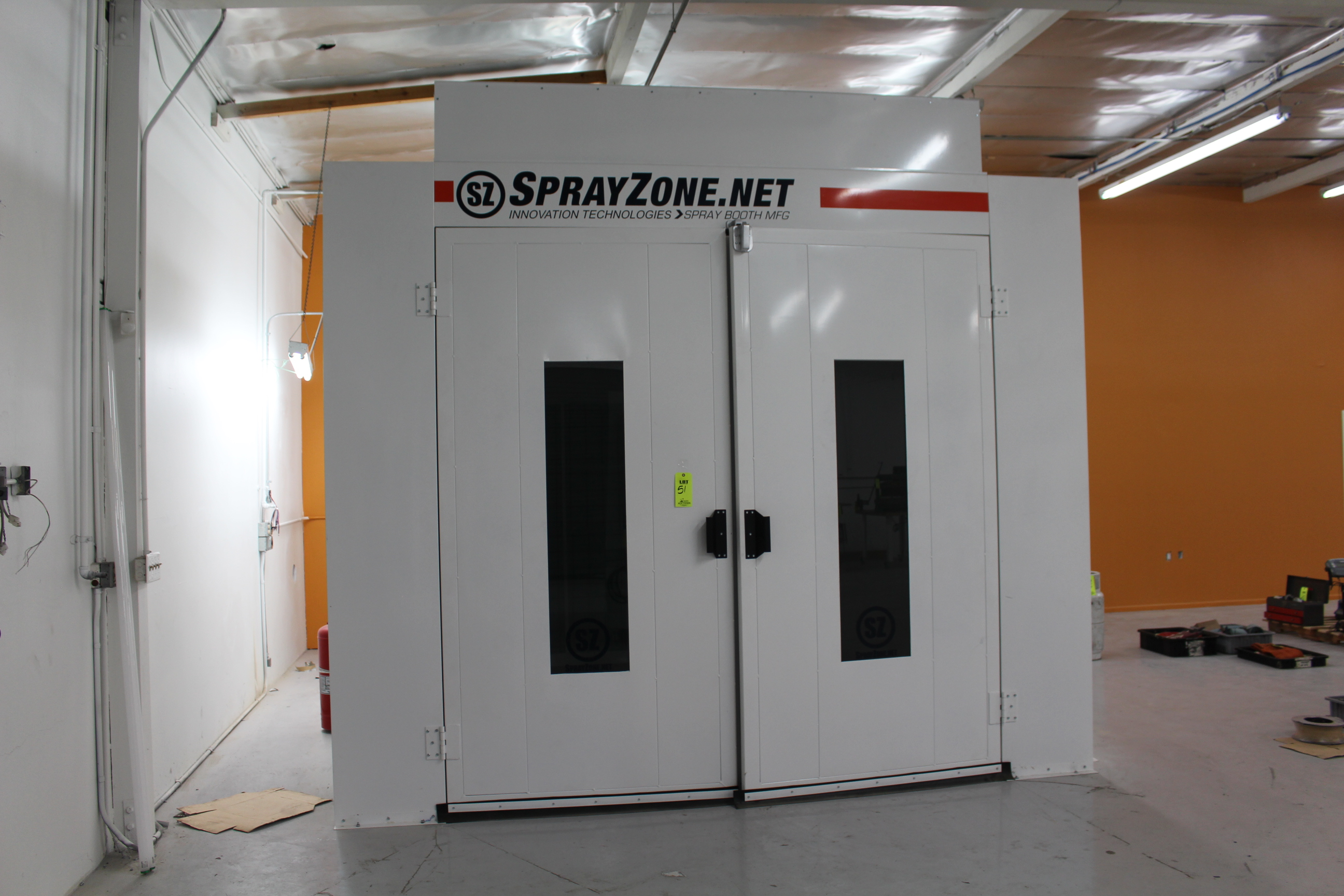 SPRAY ZONE SPRAY PAINT BOOTH, BRAND NEW, NEVER USED, 169" LONG X 143