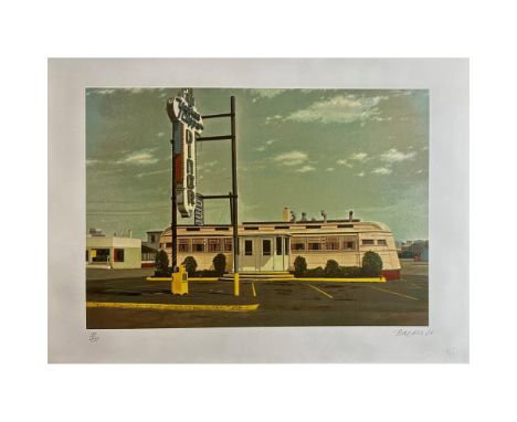 Screenprint titled Yankee Clipper Year 1980 Signed lower right numbered 47/350. Sight size 30" x 22"
