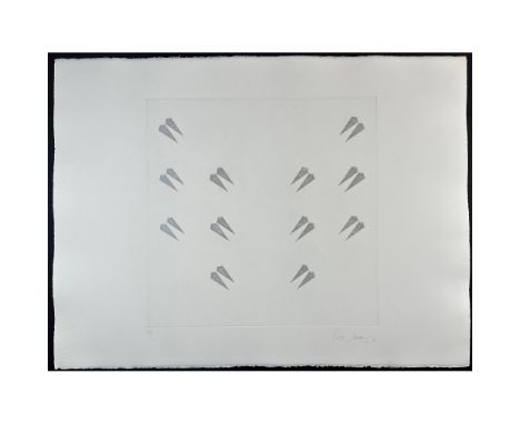 Etching titled From Encounter Suite (2) Signed lower right numbered 18/50 Year 1971 Sight size 31" x 23"