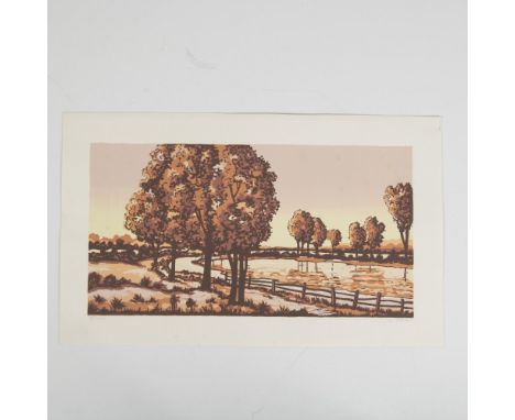 An original serigraph in colors on paper by Jamaican artist Lloyd Van Pitterson. Artists Proof Edition number in graphite on 