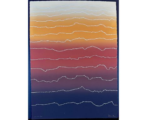 Screenprint titled High Rise Signed lower right numbered 77/250 Sight size 22" x 30"
