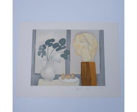 An exquisite original color lithograph on watermarked Arches paper after Pablo Picassos 1932 oil painting Nature morte a la f