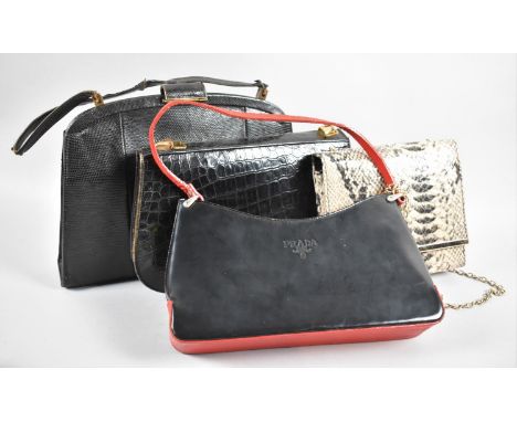 A Collection of Four Vintage Ladies Handbags Including Prada 