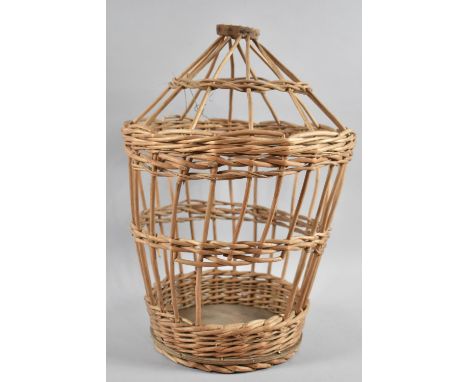 A Wicker Terrarium Item, 42cm high 