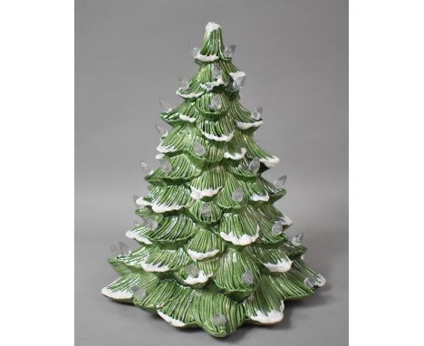 A Christmas Lamp Top in the Form of a Tree with Christmas Lights, 28cm high 