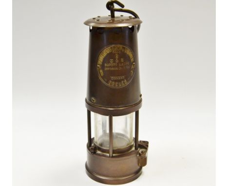 An Eccles Miners safety lamp