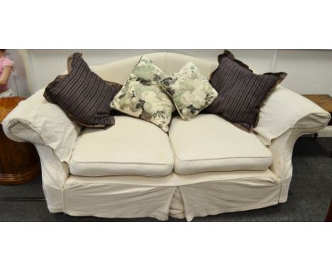 A Duresta two seater sofa, ached,deep back