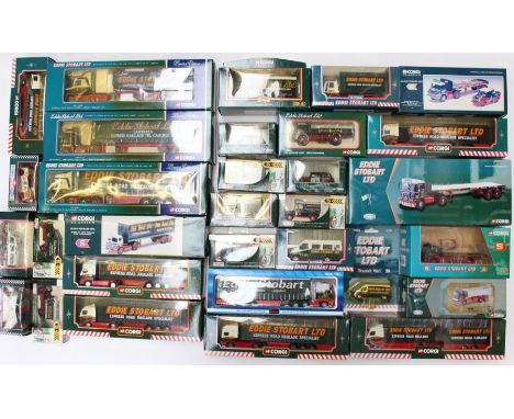 Corgi: A collection of assorted boxed Corgi Eddie Stobart vehicles, mostly appear to have never been opened. Some boxes have 