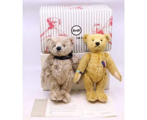 Steiff: A boxed Steiff, exclusive for Danbury Mint, Help for Heroes Bear, Limited No. 191, 663598; together with another boxe