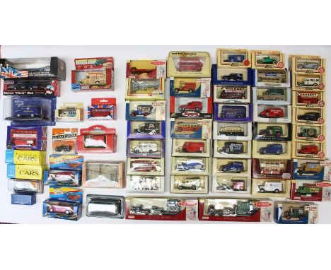 Diecast: A collection of assorted boxed diecast vehicles to include: Days Gone, Trackside, Corgi and others. (one box)
