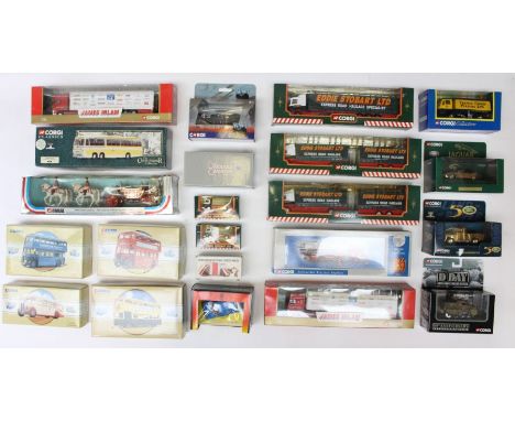 Corgi: A collection of assorted modern boxed diecast to include: Eddie Stobart, Corgi Classics, Connoisseur Collection and ot