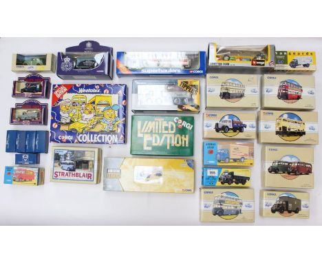 Corgi: A collection of assorted Corgi boxed diecast vehicles to include: Corgi Archives, Corgi Classics, and others, together