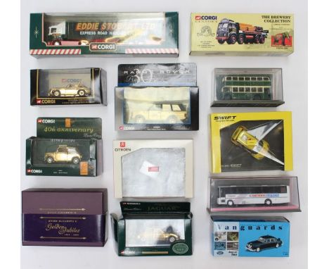 Diecast: A collection of assorted boxed diecast to include: Corgi, Original Omnibus, Eddie Stobart and others. Some wear to b