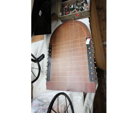 Wooden shove-ha'penny board from vintage era