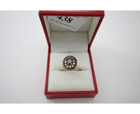 Ruby and diamond cluster (size O)