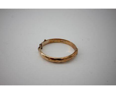 Gold bangle 