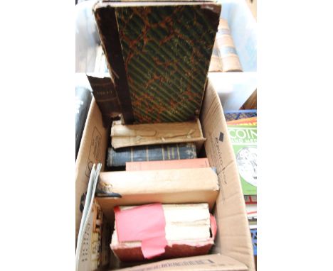 Small collection of vintage books and leather, including the Kings England: Lincolnshire 