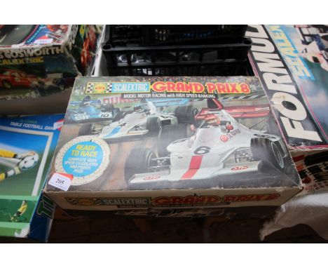Boxed vintage Scalextric set entitled Grand Prix 8, including 2 Formula 1 racing cars