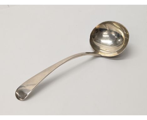 19th Century Victorian Newcastle silver ladle, 54 grams, 17cm