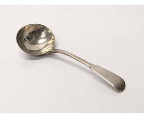 Victorian silver ladle, Mary Chawner 1868. 60 grams, 17.5cm.